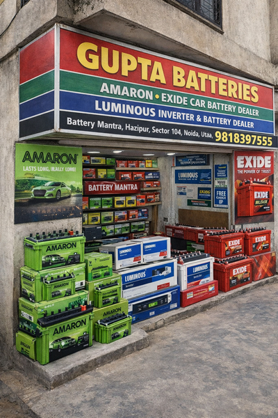 Cover photo of Gupta Battery Amaron Exide Car Battery Dealer Luminous Inverter battery Dealer